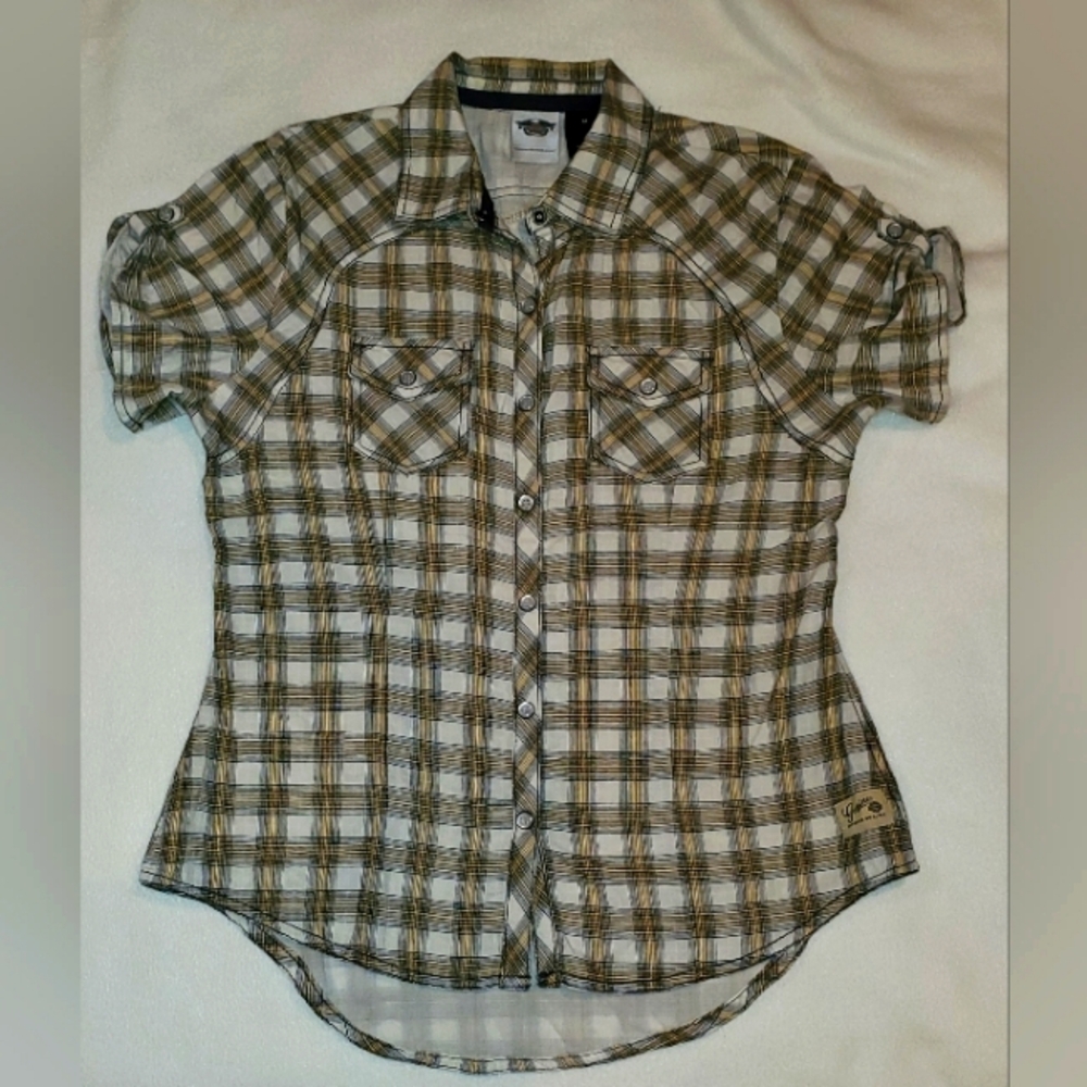 Harley-Davidson button front short sleeve shirt